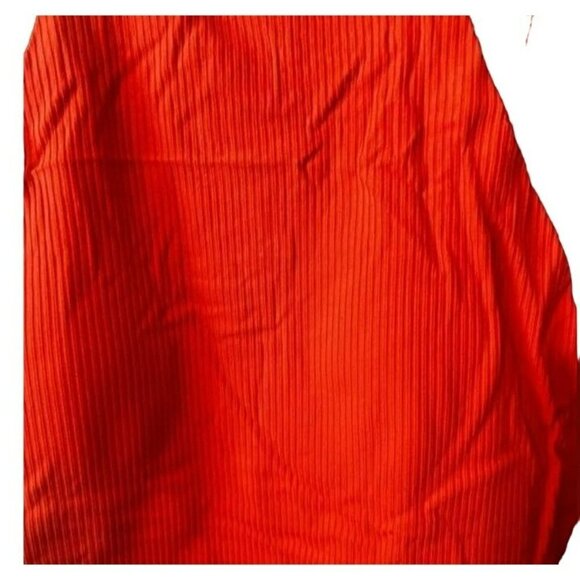 Andie Swim The Asbury Ribbed One Piece Swimsuit Bathing Suit Sire Orange Large - Picture 4 of 8